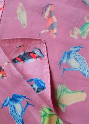 Шикарный шелковый шарф 60/140см