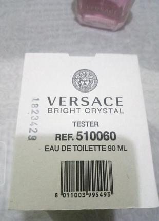 Versace bright crystal туалетная вода тестер 90мл2 фото