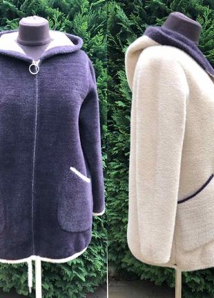 Двух стороння альпака пальто з капюшоном туреччина 🇹🇷5 фото