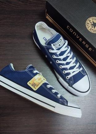 Converse all star синии кеды конверс кроссовки мокасины слипоны классические