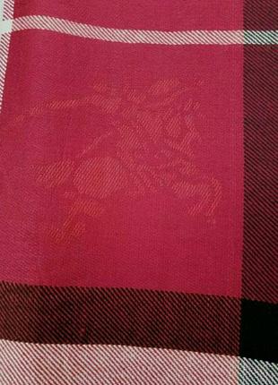 Burberry шарф женский кашемировый красно бордовый7 фото