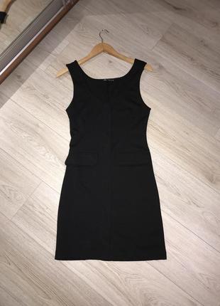 Базовое чёрное платье от zara