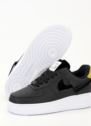 Женские кроссовки nike air force 1 low black white 37-38