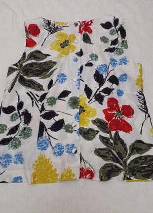 Блуза шелк+вискоза в цветочный принт от boden10 фото