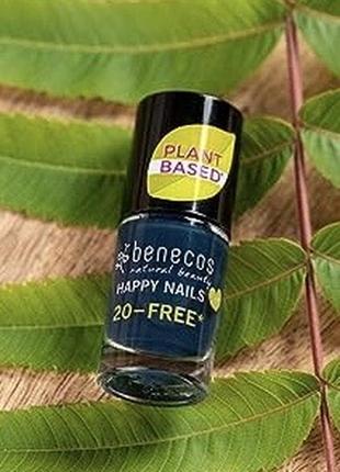 Люксембург 🇱🇺 органіка лак для нігтів benecos happy nails nail polish відтінок nordic blue північно синій