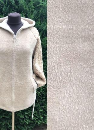 Пальто курточка шубка альпака з капюшоном туреччина 🇹🇷4 фото