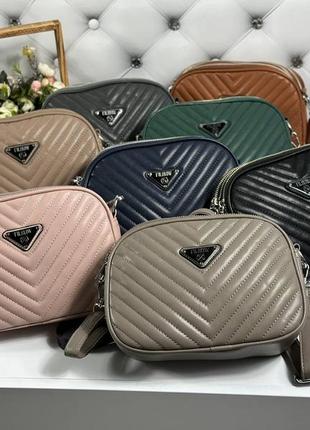 Стильная, женская сумочка кроссбоди на три отделения,cross-body bag1 фото