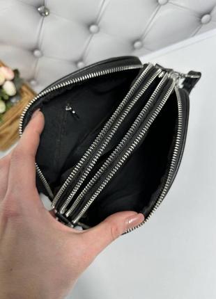 Стильная, женская сумочка кроссбоди на три отделения,cross-body bag10 фото