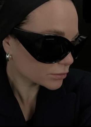 Balenciaga черные солнцезащитные очки оригинал люкс солнечные очки4 фото