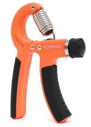 Еспандер кистьовий cornix 5-60 кг з регульованим навантаженням xr-0143 orange/black poland