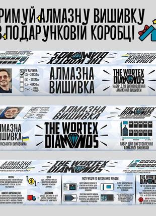 Алмазна вишивка лабрадор на риболовлі 100х40 the wortex diamonds (twd21006)3 фото