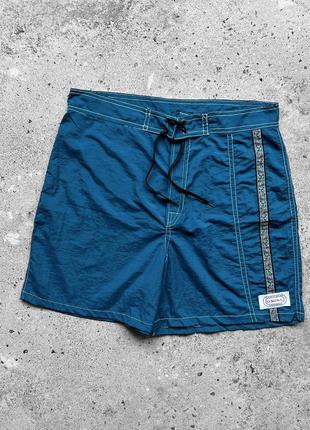 Oneill california vintage men’s blue nylon shorts винтажные, нейлоновые шорты1 фото