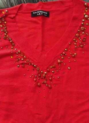 Червоне коротеньке плаття (туніка )фірми a.&.t.3 фото