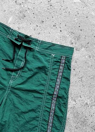 Oneill california vintage men’s green nylon shorts винтажные, нейлоновые шорты2 фото