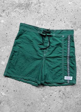 Oneill california vintage men’s green nylon shorts винтажные, нейлоновые шорты