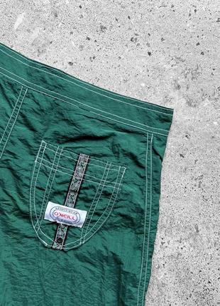 Oneill california vintage men’s green nylon shorts винтажные, нейлоновые шорты4 фото