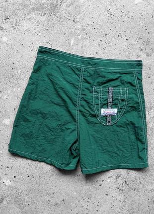 Oneill california vintage men’s green nylon shorts винтажные, нейлоновые шорты3 фото