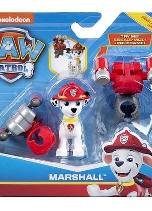 Іграшка spin master щенячий патруль маршал з аксесуарами - spin master, paw patrol