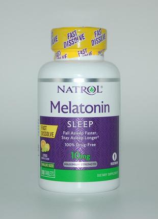 Мелатонин, цитрусовый пунш, natrol, 10 мг, 100 таб.1 фото