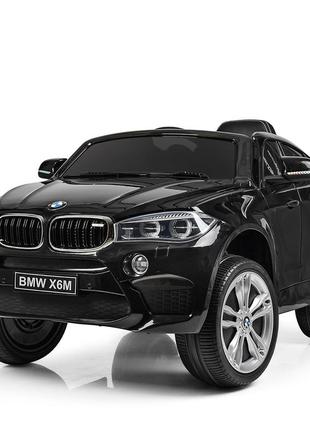 Детский электромобиль bambi джип bmw x6m (jj2199eblr) 2 мотора по 35w, 2аккум, mp3, usb черный