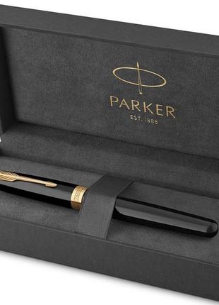 Перьевая ручка parker sonnet 17 black lacquer5 фото