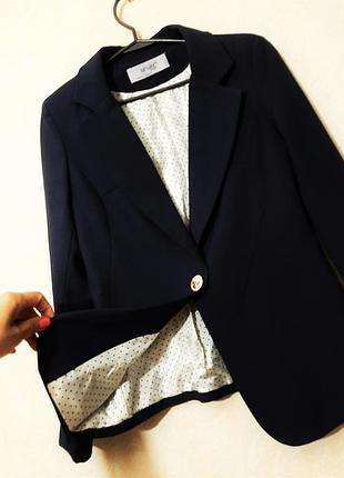 Брендовий піджак синій на дівчинку 13-18років на підкладі напівприталений жакет довгі рукави бренд dishe туреччина