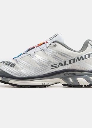 Мужские кроссовки salomon xt-4 advanced white grey / smb