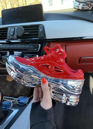 Женские кроссовки  adidas raf simons ozweego red1 фото