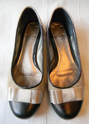 Балетки corso шкіра+замш р. 38--24,8 см