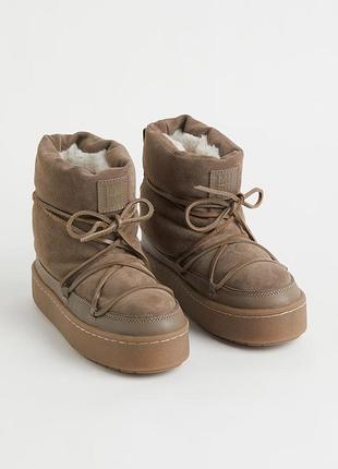 Дутики ботинки полуботинки дутике оригинал h&amp;m hm 35 36 37 38 39 40 41 42