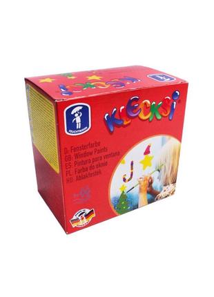 Детская краска для стекла 5 цветов klecksi lidl