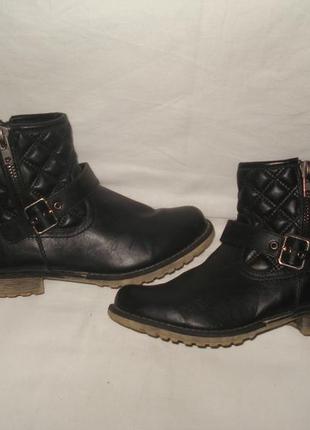 Фирменные демисезонные утепленные ботиночки graceland 37 р.