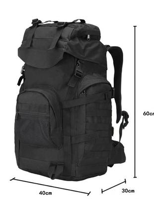 Рюкзак тактический aokali outdoor a51 black для военных армейский6 фото