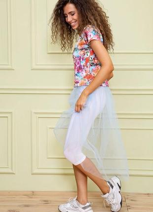 Женская туника с сетчатым низом