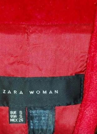 Пальто изысканное zara, рукав 3 четверти, талию подчеркивает широкий пояс, размер с, м6 фото