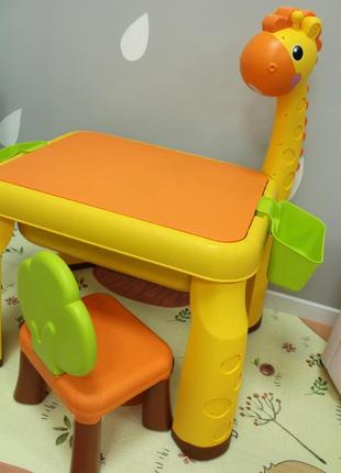 Стол-конструктор жираф со стульчиком и лампой5 фото