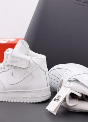 Женские кроссовки nike air force 1 high white 36-37-385 фото