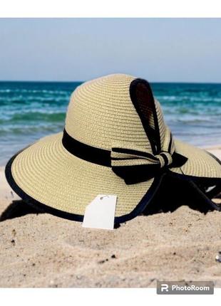 Шляпа панама пляжная летняя