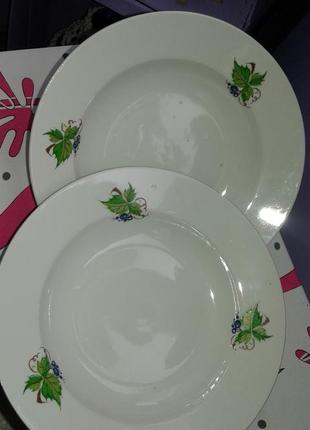 Тарілка глибока вінтаж 2 шт(порцеляна ссср)