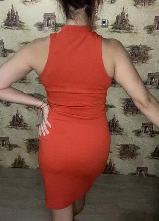 Сукня плаття футляр червоне temt5 фото