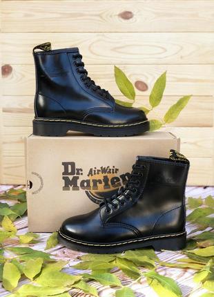 Сапоги кожаные dr. martens 1460 black, ботинки осенние ❤️