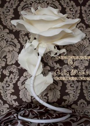 Белая роза - светильник