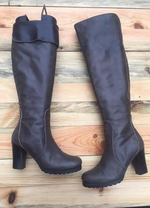 Ботфорти чоботи шкіра