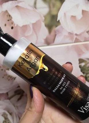 Бальзам-спрей для волос с кератином и аргановым маслом visage, 200 мл