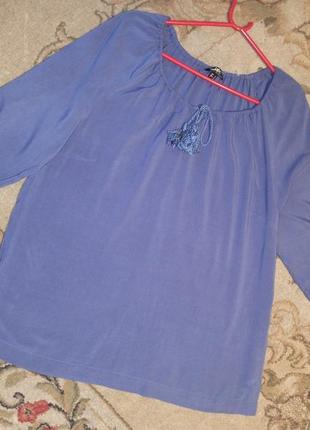 Натуральная,женственная блузка с кистями,бохо,большого размера,bonprix5 фото