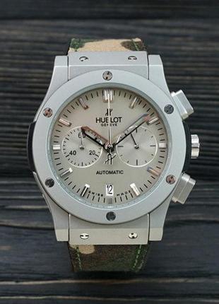 Часы hublot classic fusion aaa chronograph military-silver 1012-05141 фото