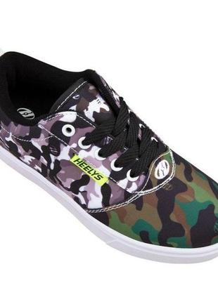 Роликові кросівки heelys pro 20 prints black white green grey camo he100981 (36,5)3 фото