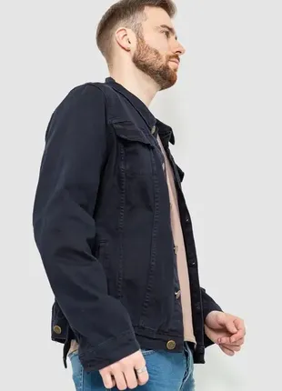 Джинсова куртка чоловіча колір синій3 фото