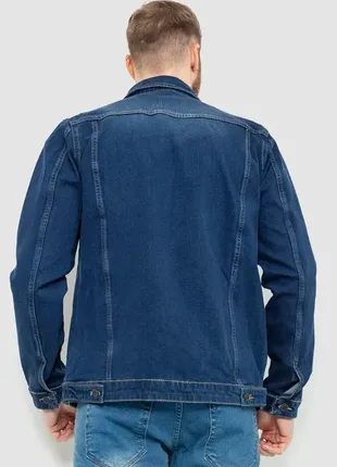 Джинсова куртка чоловіча колір синій5 фото