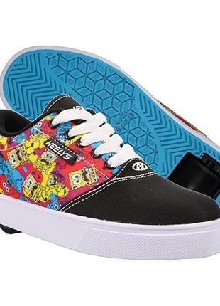 Роликовые кроссовки heelys x spongebob pro 20 prints black multi he101069 (34)